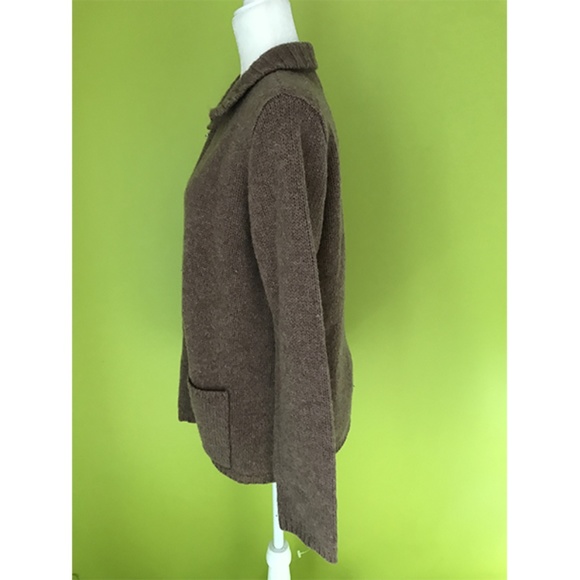 J. Crew Ribbed Collar Pure Wool Knit Sweater M - Picture 3 of 8